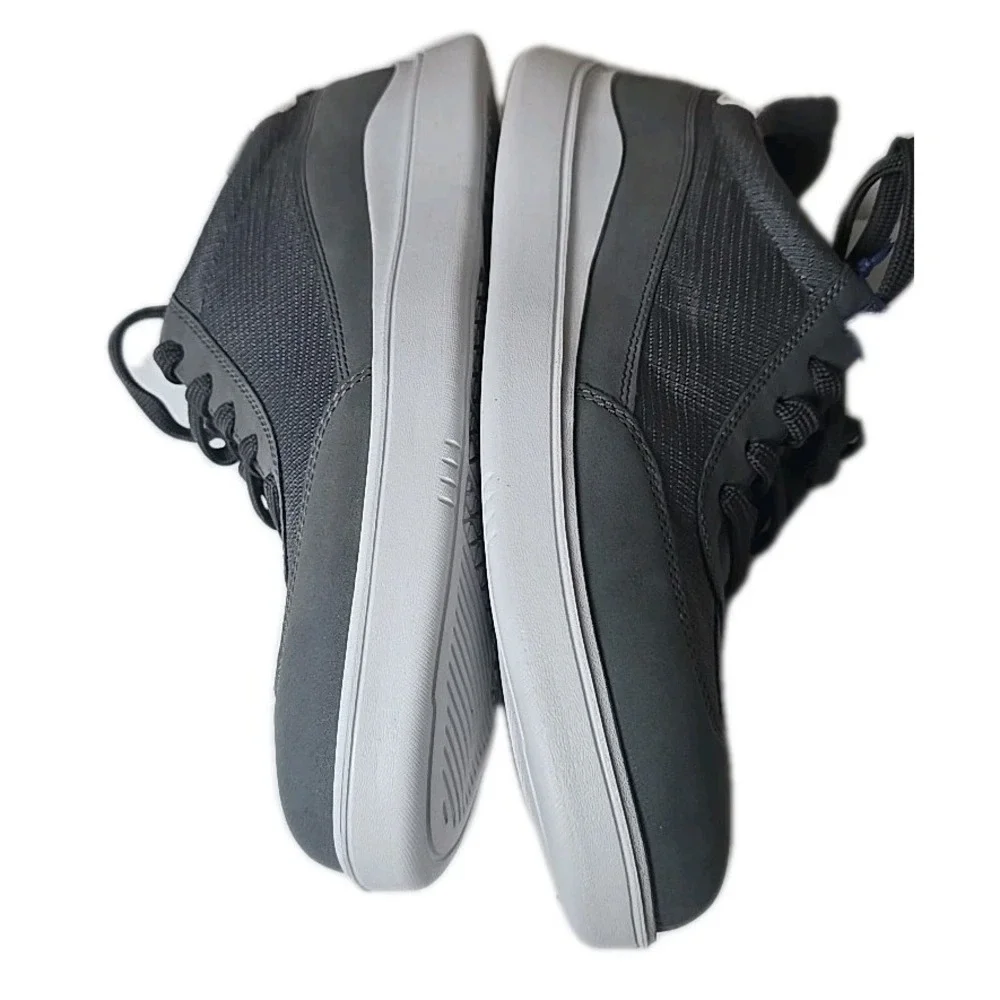 Rockport Men's Tylan Step Black Sneakers Size 11 M White Sole Lace Up Comfort